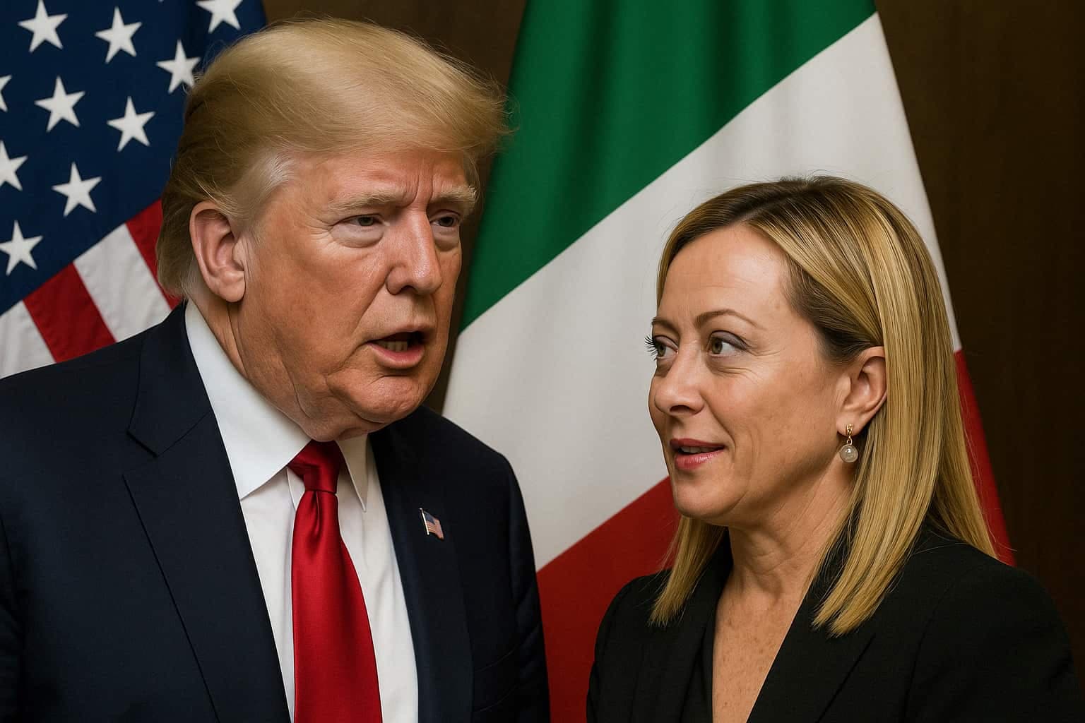 گفتگوی ترامپ و ملونی درباره تجارت و انرژی!